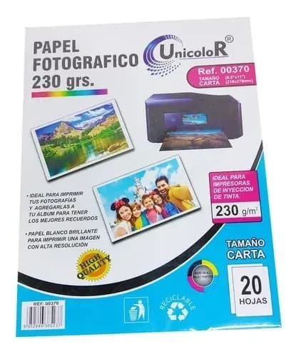 PAPEL FOTO INEN LANCER 230GR X 10UN