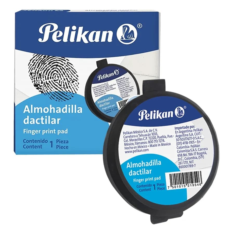 ALMOHADILLA DACTILAR PELIKAN NEGRA