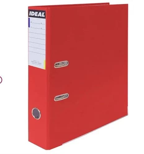 ARCHIVADOR ANCHO OFICIO IDEAL ROJO