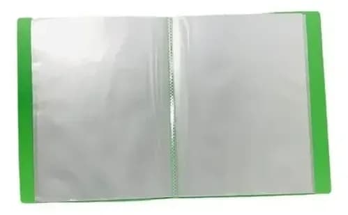 CARPETA CUADERNO T TRANSPARENTE VERDE CLARO