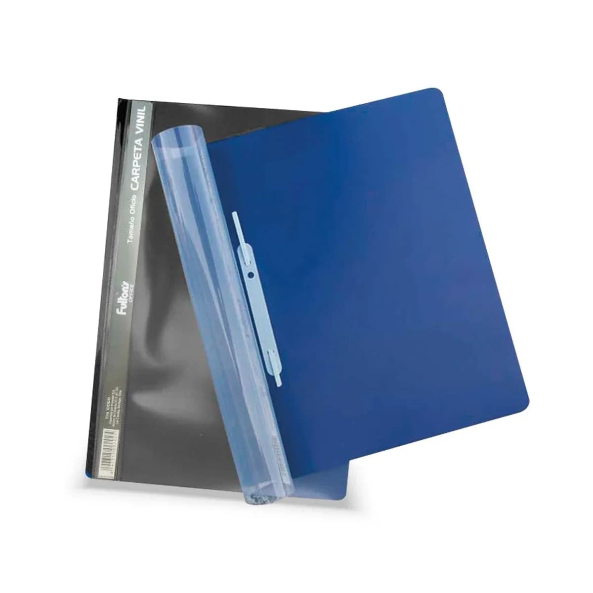 CARPETA OFICIO T TRANSPARENTE AZUL MARINO