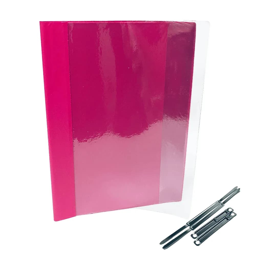 CARPETA OFICIO T TRANSPARENTE ROSADA