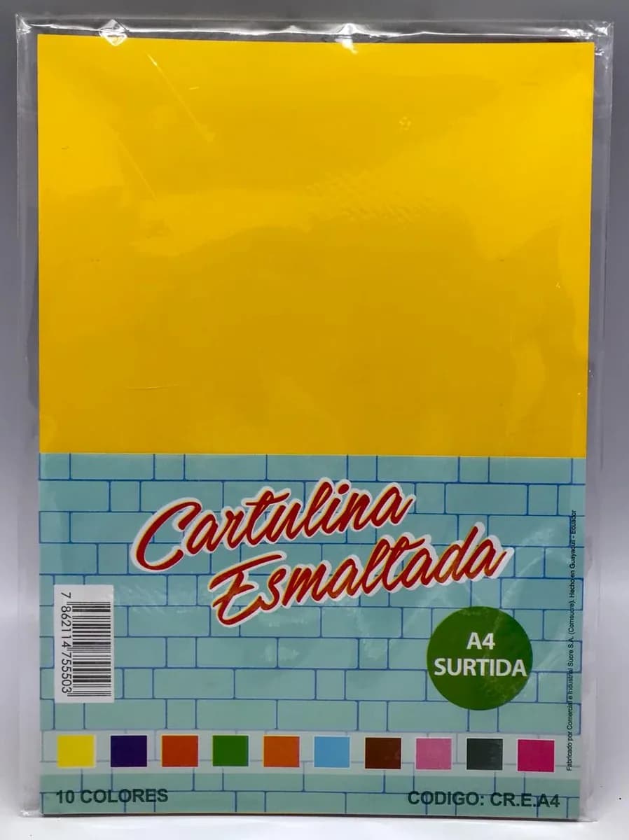 CART. X 10 COL INEN ESMALTADA