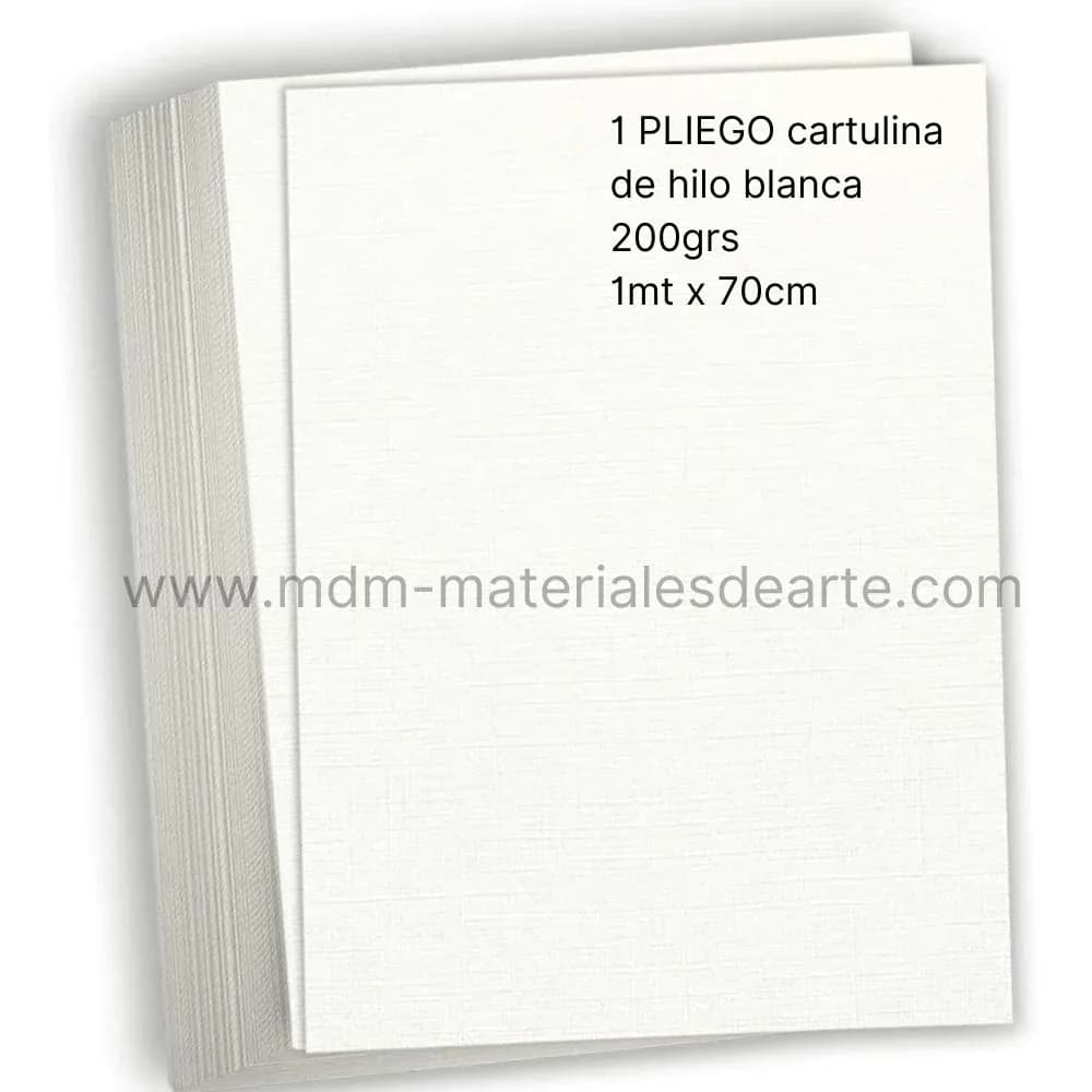 PLIEGO CART. HILO BLANCA 200G 70X100