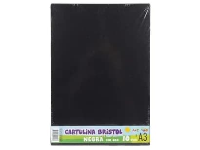 CART. A3 BRISTOL NEGRA UNIDAD