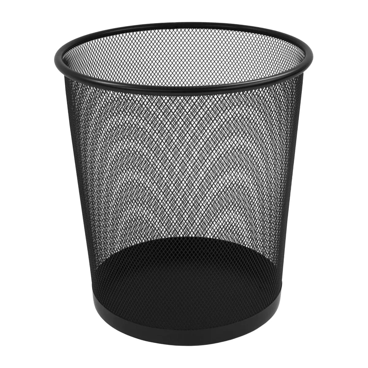 CESTO P BASURA METAL NEGRO