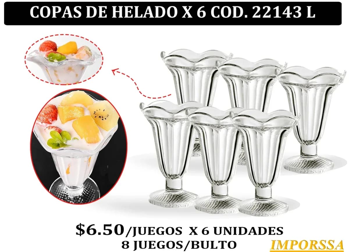 COPAS HELADOS 6UN. 20PH6