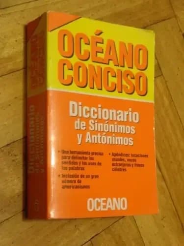 DICC. OCEANO CONCISO SINONIMOS Y ANTONIMO