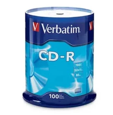 CD-R VERBATIM TORRE X100 52X700MB