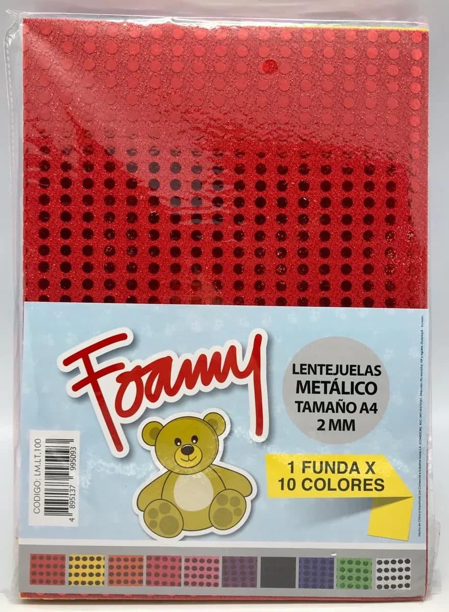 FOMIX X 10UN INEN LENTEJUELA SURTIDOS