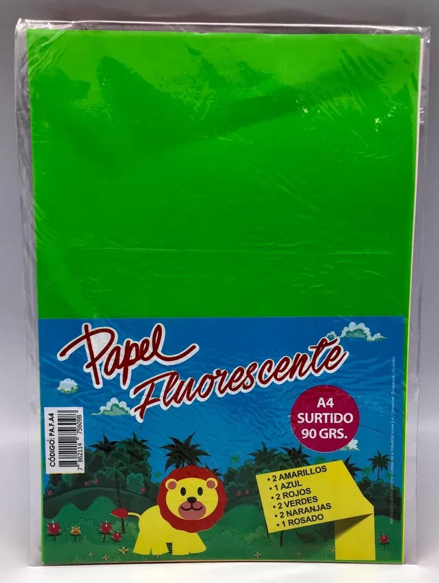 PAPEL FOSFORESCENTE INEN X 10UN