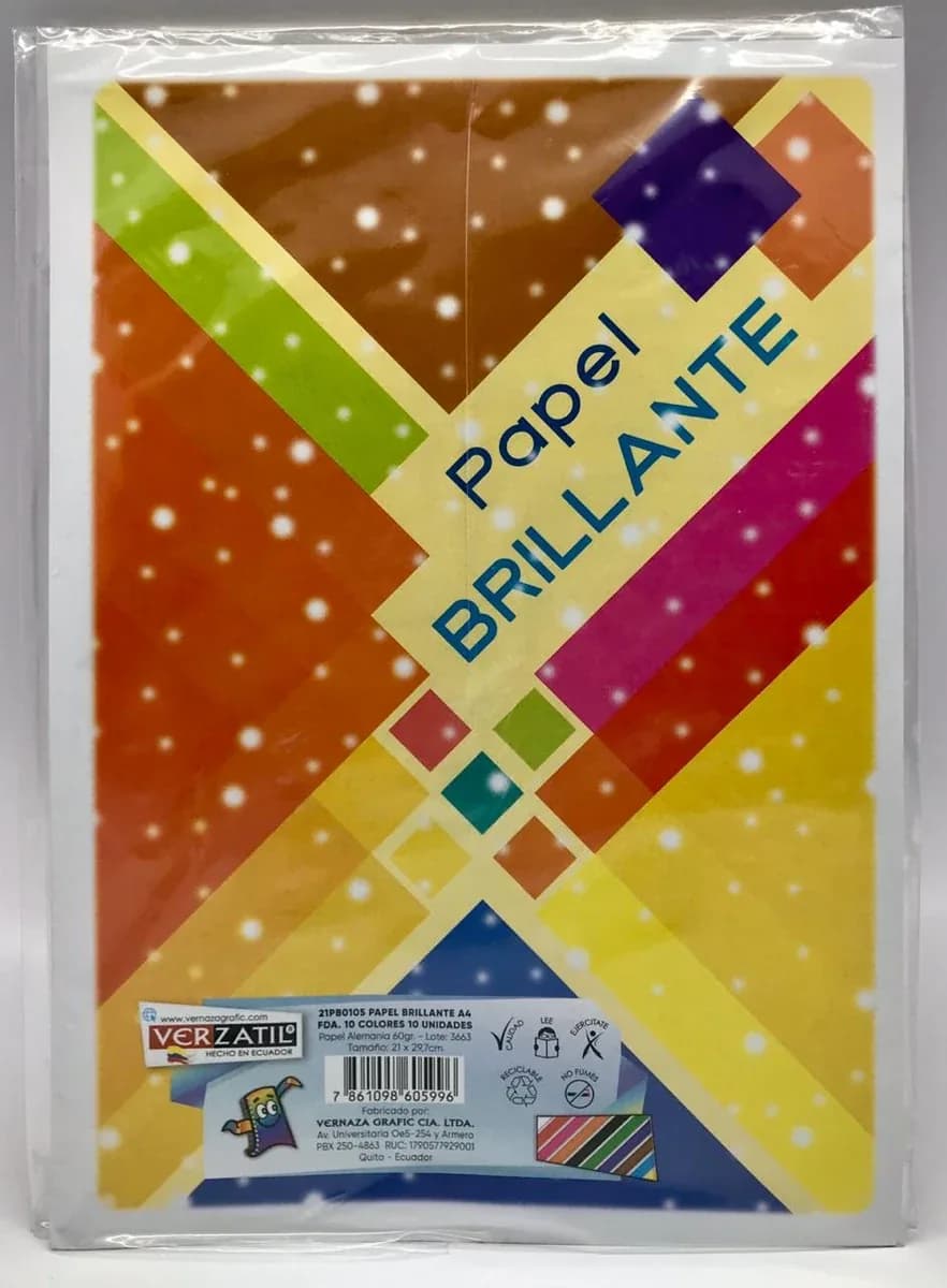 PAPEL LUSTRE INEN X 10 COL