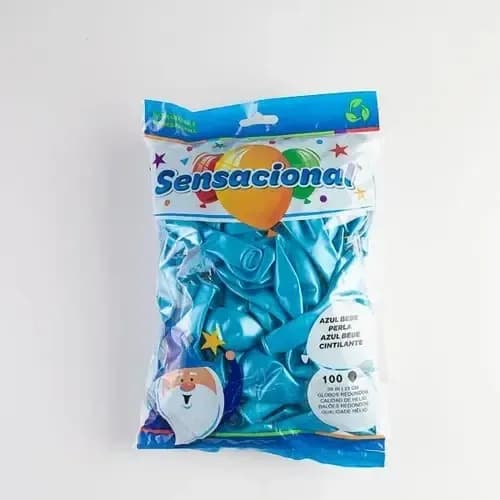 GLOBO FUNDA X 100 UN CELINA AZUL