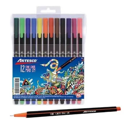 MARCADOR ARTESCO X 12COL FINE LINER