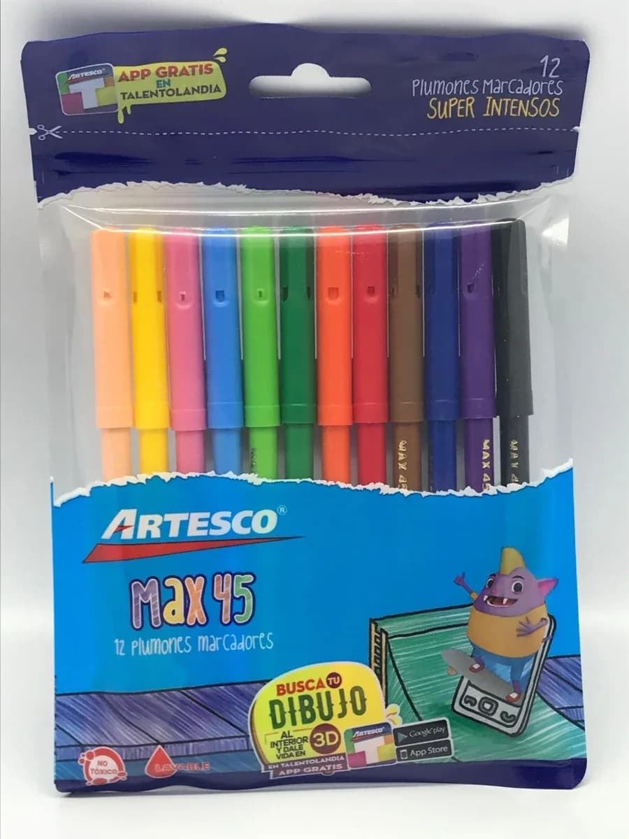 MARCADOR ARTESCO X 12COL MAX 45