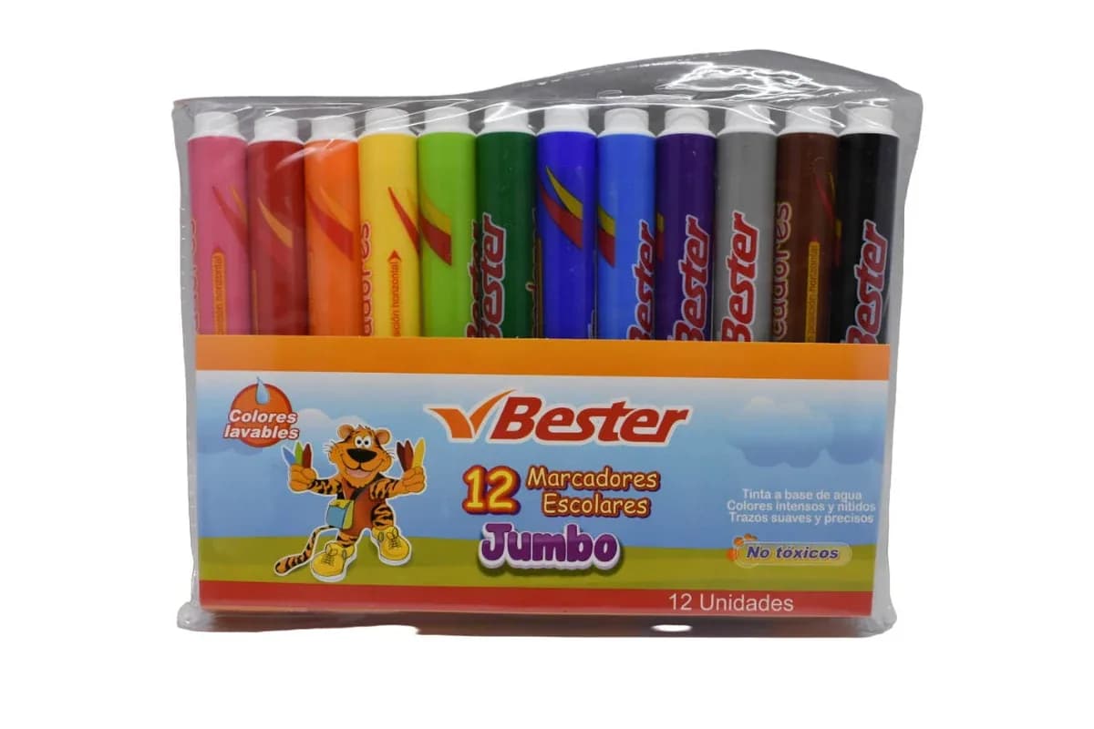 MARCADOR BESTER X 12COL JUMBO
