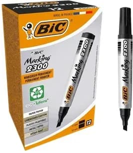 MARCADOR BIC 2300 PERMANENTE NEGRO