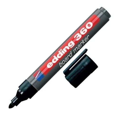MARCADOR EDDING 360 BORRABLE NEGRO