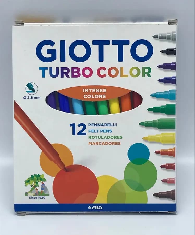 MARCADOR GIOTTO X 12COL TURBO COLOR