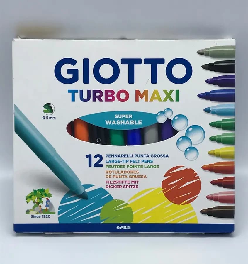 MARCADOR GIOTTO X 12COL TURBO MAXI JUMBO