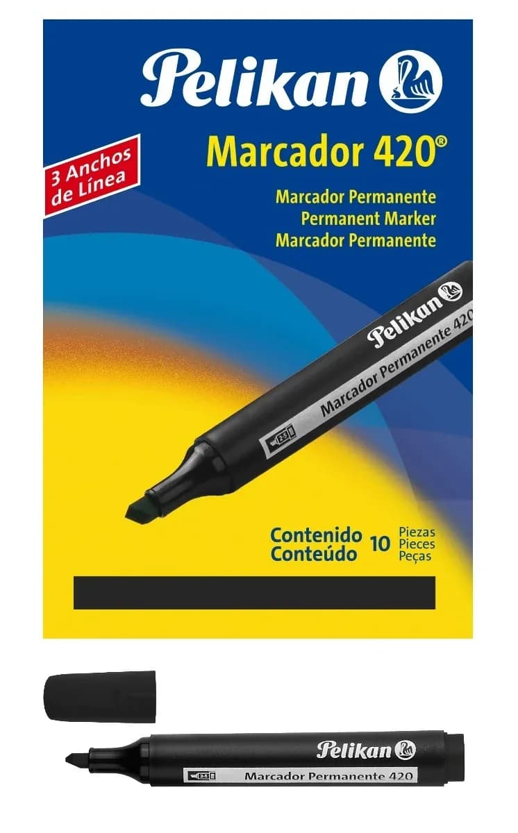 MARCADOR PELIKAN PERMANENTE 420 NEGRO
