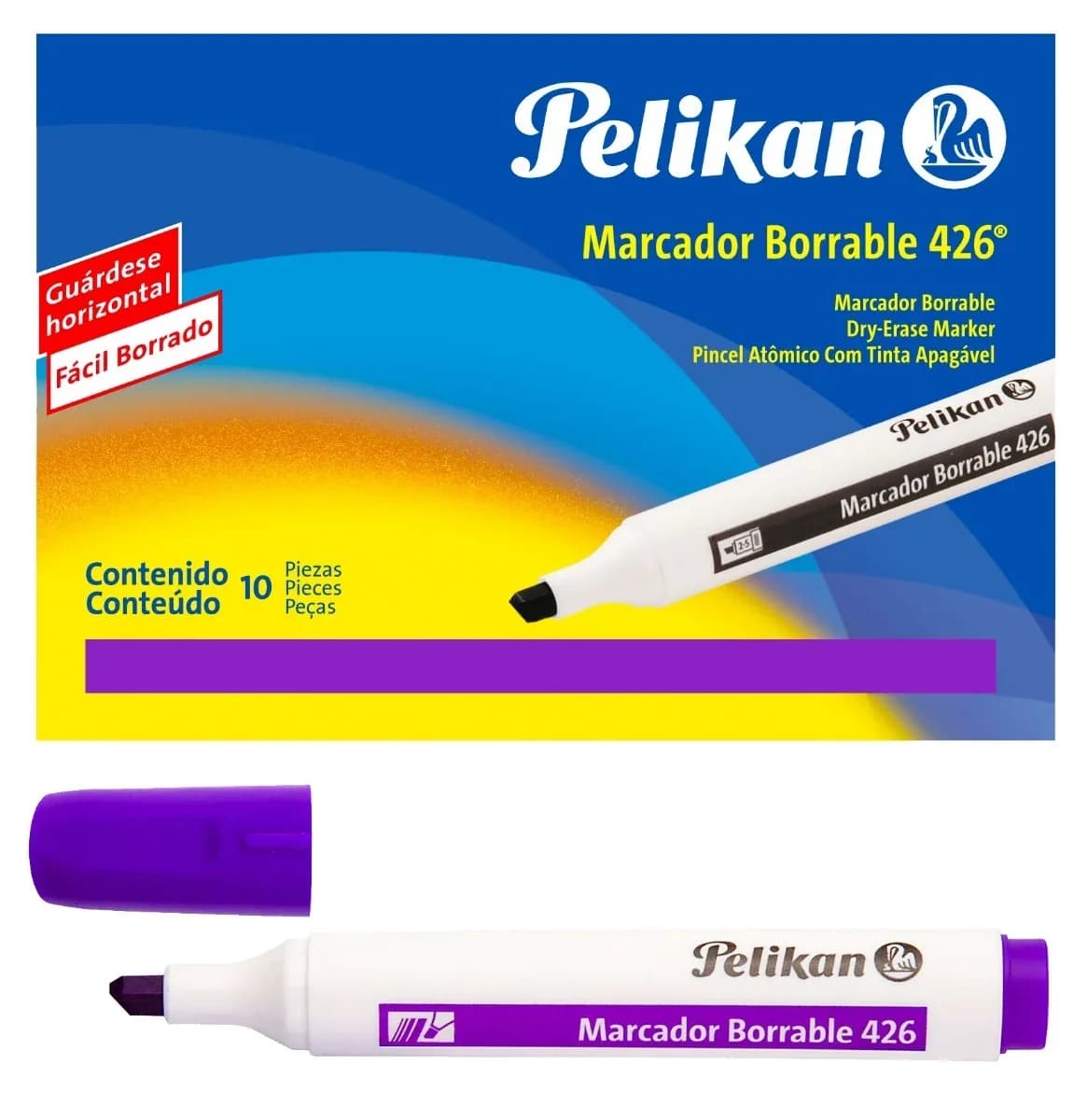 MARCADOR PELIKAN BORRABLE 426 MORADO