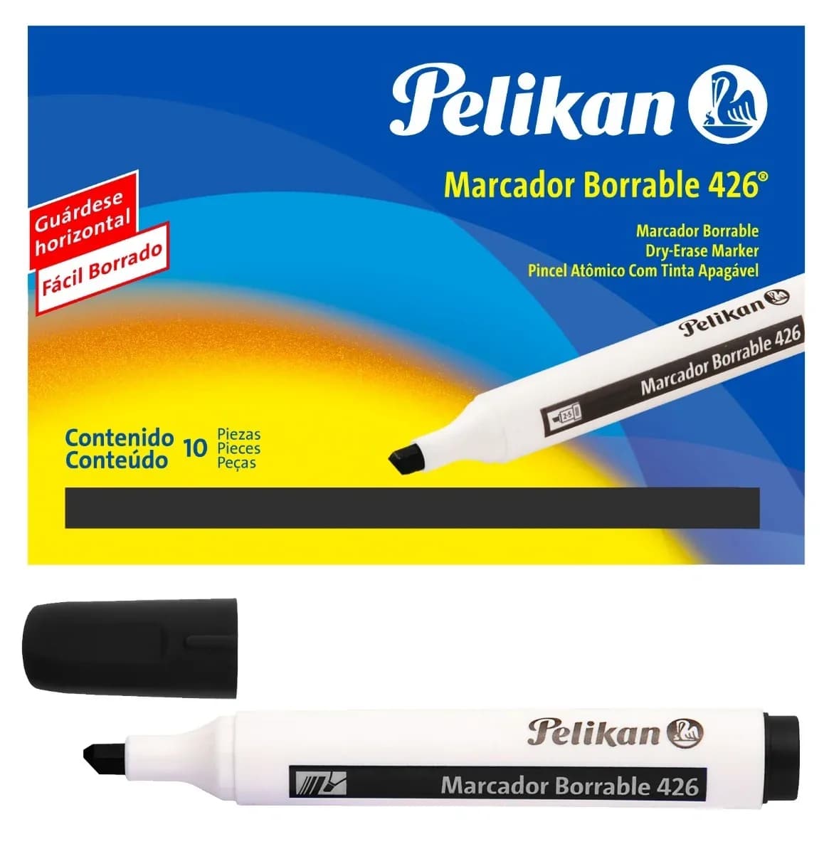 MARCADOR PELIKAN BORRABLE 426 NEGRO
