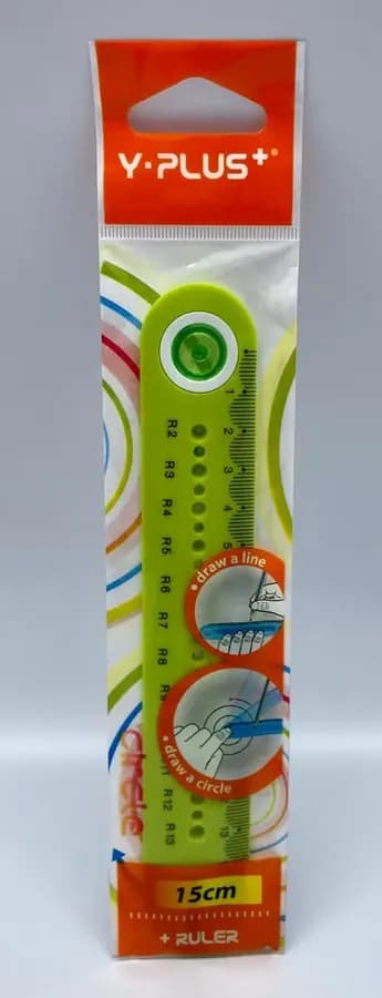 REGLA Y-PLUS 15 CM CIRCLE