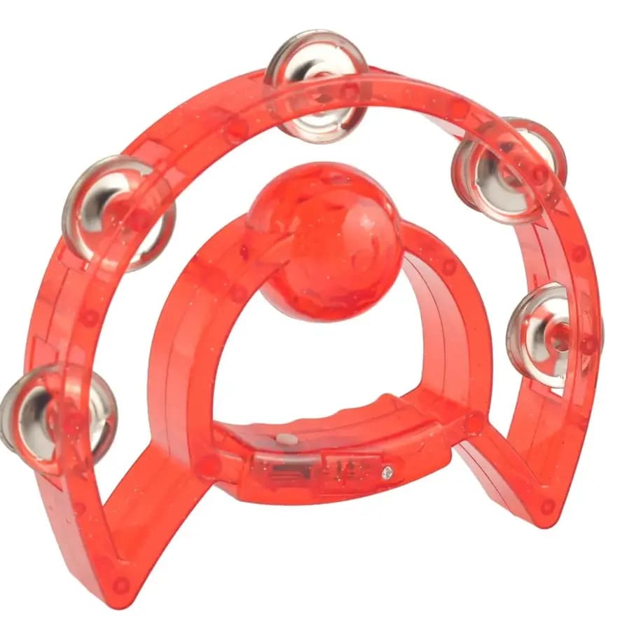 PANDERETA PLASTICA CON LUZ