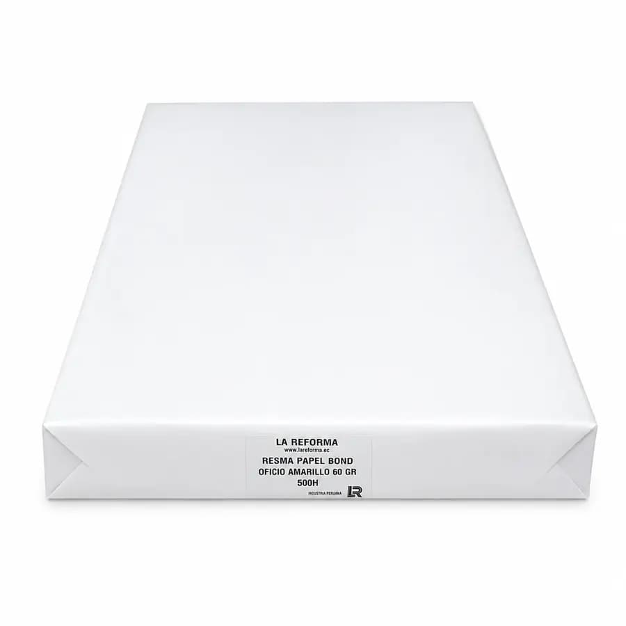 RESMA PA. BOND AMARILLO 60GR OFICIO 500H