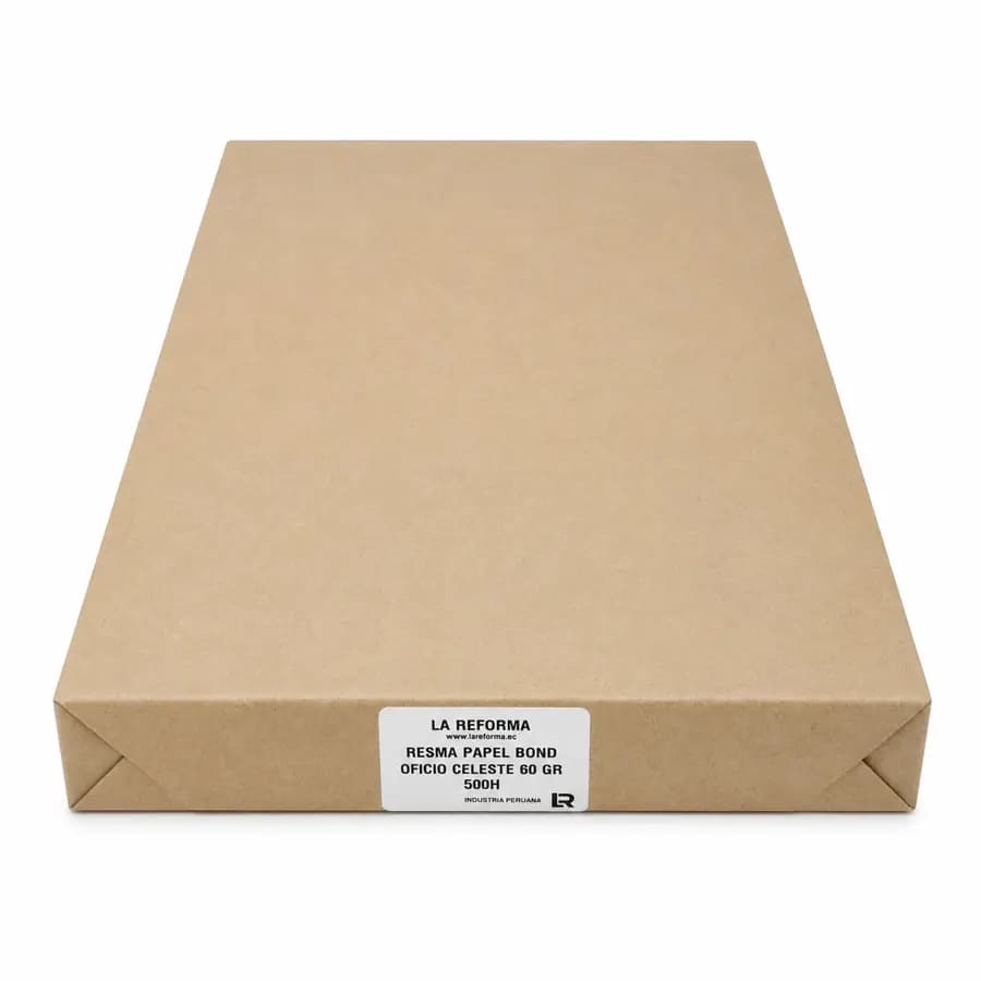 RESMA PA. BOND CELESTE 60 GR OFICIO 500H
