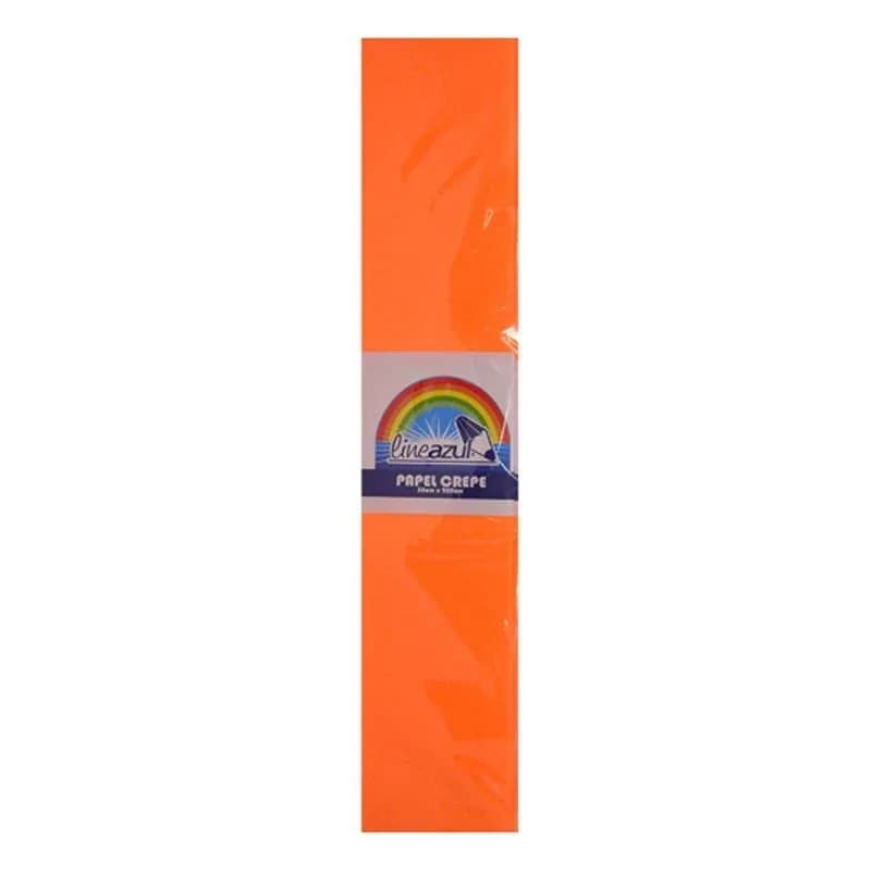 PLIEGO PAPEL CREPE FOSFORESCENTE NARANJA