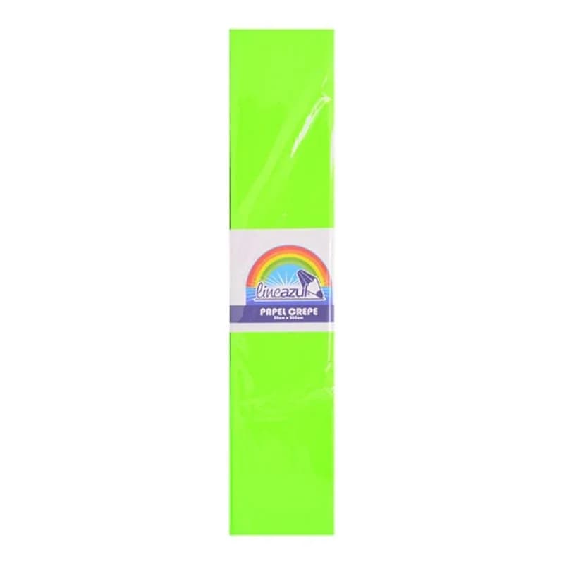 PLIEGO PAPEL CREPE FOSFORESCENTE VERDE