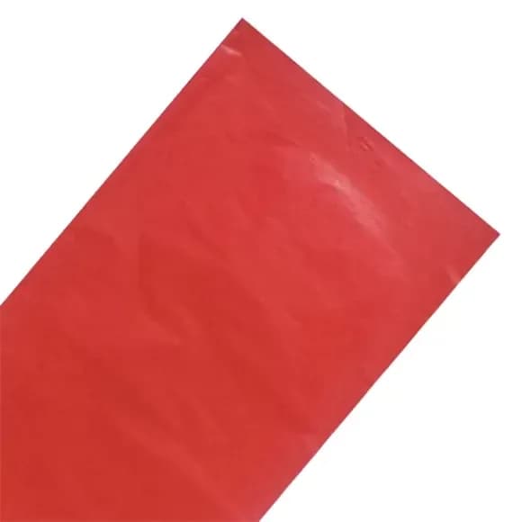 PLIEGO PAPEL FIBRA LLANO ROJO