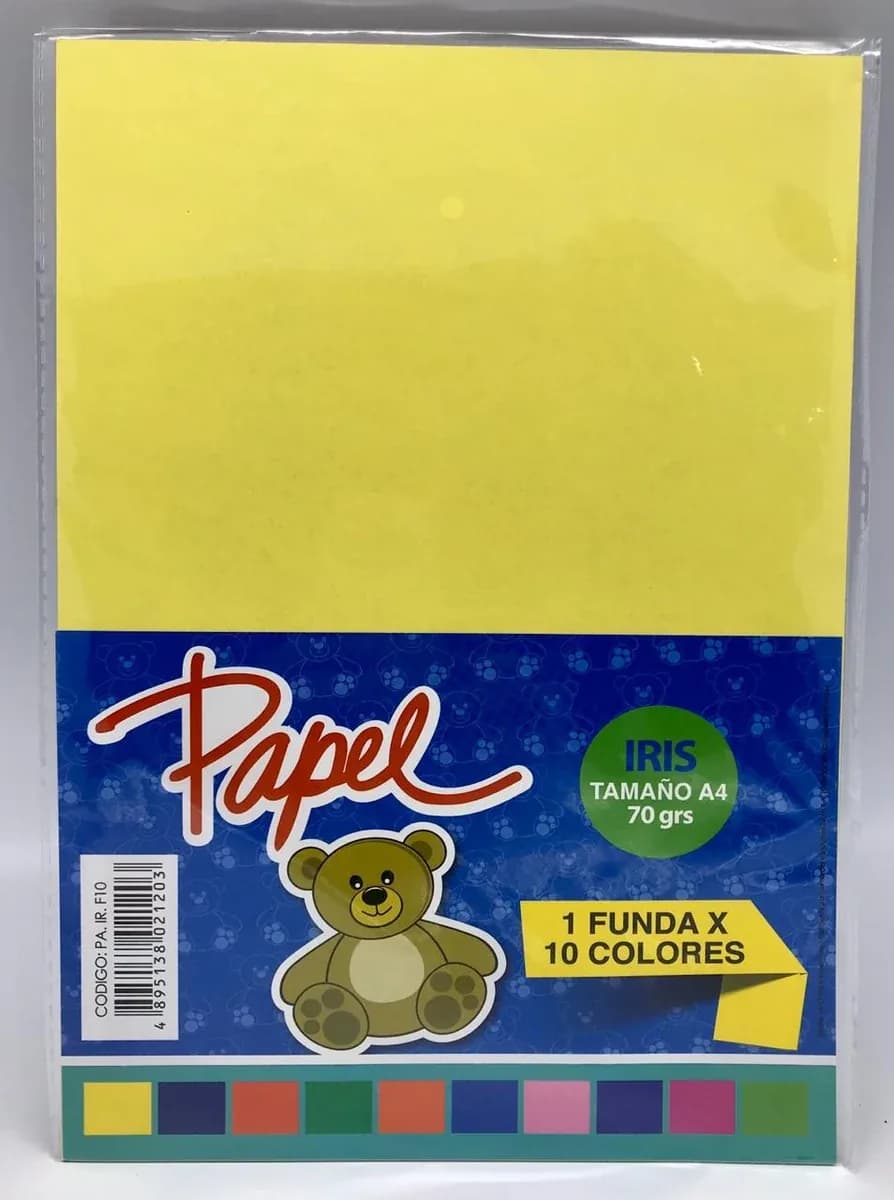 PAPEL IRIS INEN X 10 COL