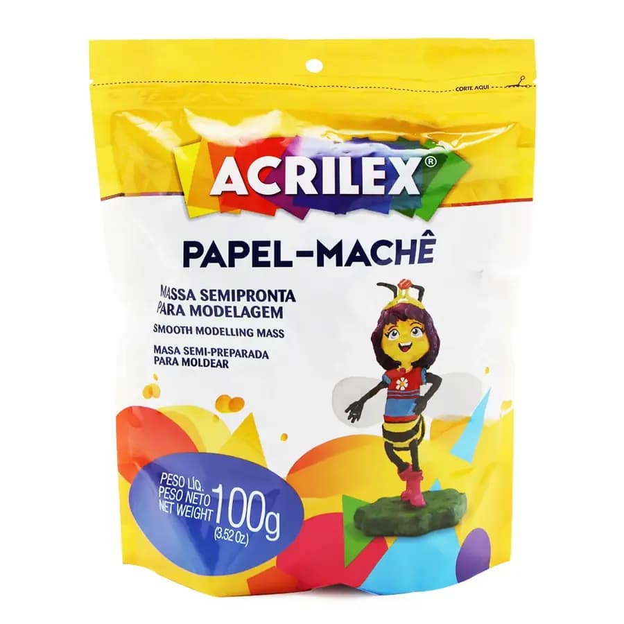 PAPEL MACHE ACRILEX 100G.
