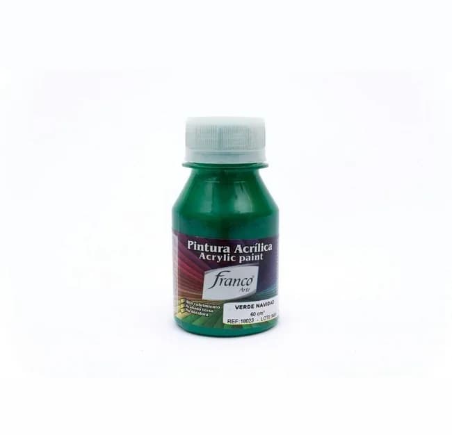 PINTURA ACRILICA FRANCO 60ML VERDE NAVIDAD