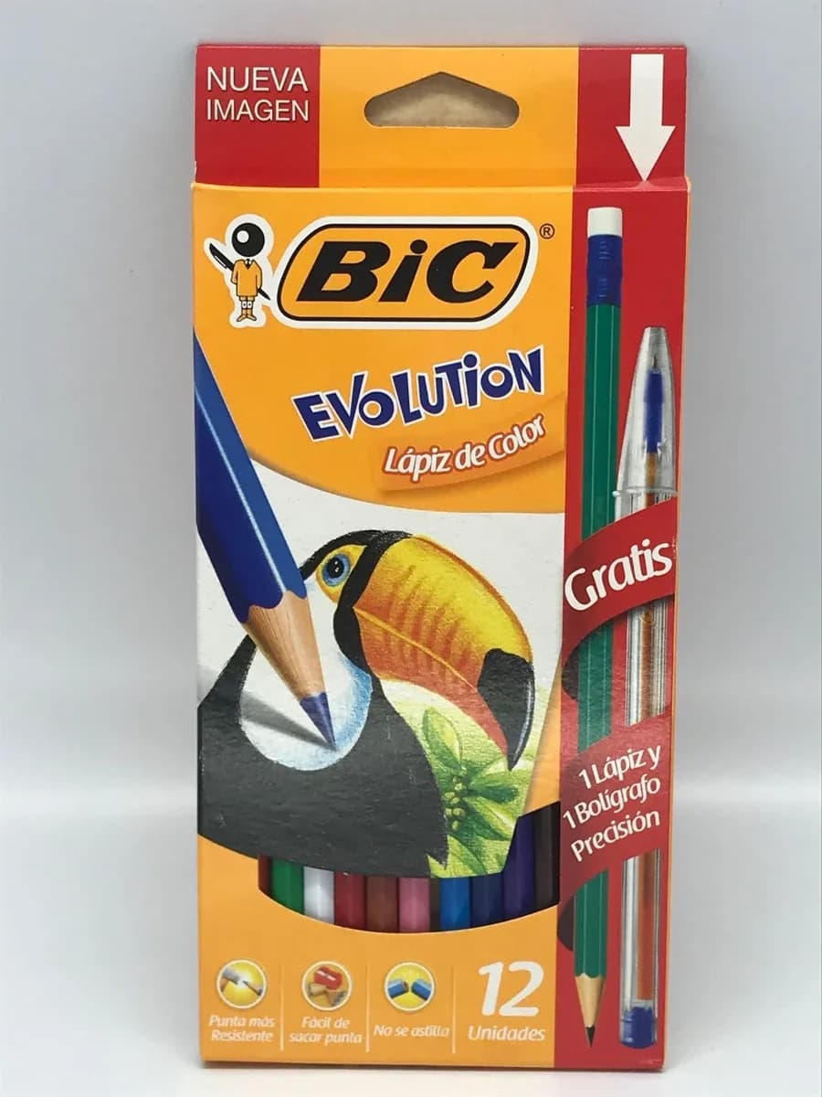 PINTURA BIC X 12COL GRANDE