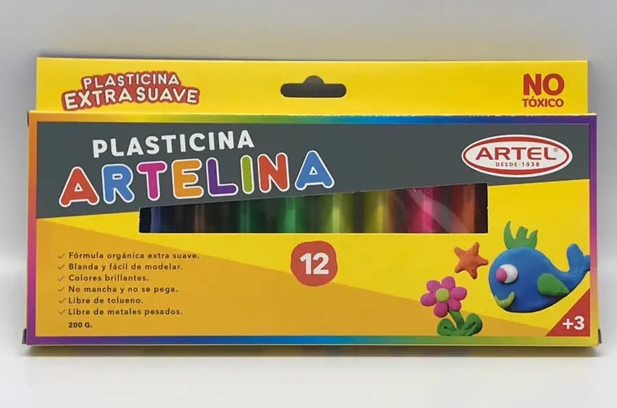 PLASTILINA ARTELINA X 12COL TRIANGULAR