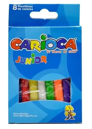PLASTILINA CARIOCA X 8COL PEQUENA