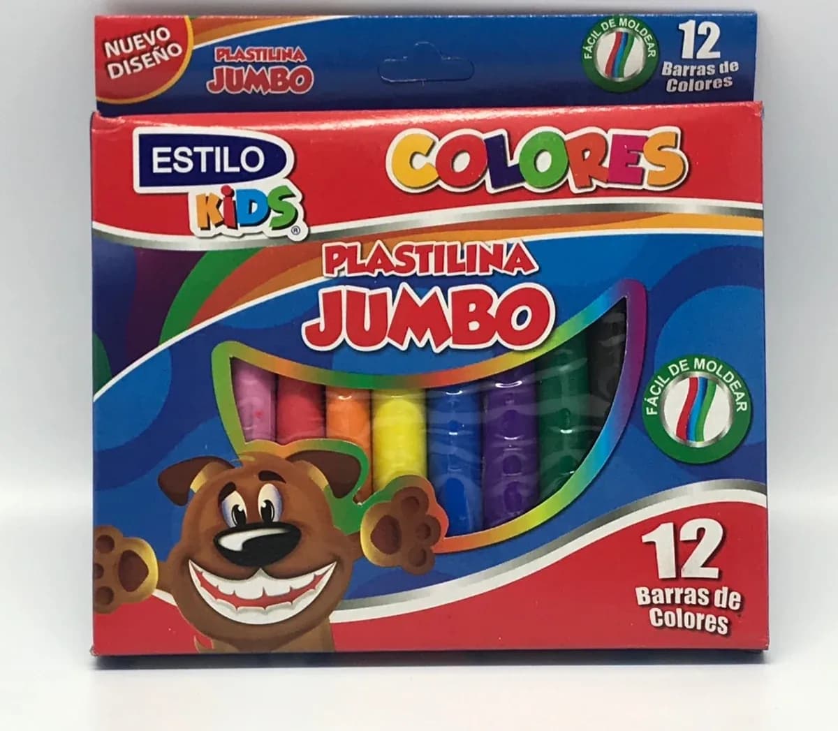 PLASTILINA ESTILO KIDS X 12COL JUMBO