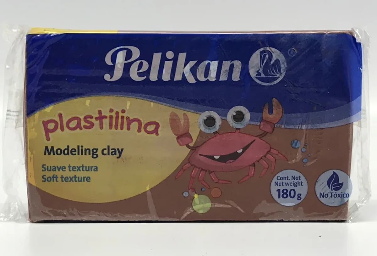 PLASTILINA PELIKAN BARRA CAFE 180GR