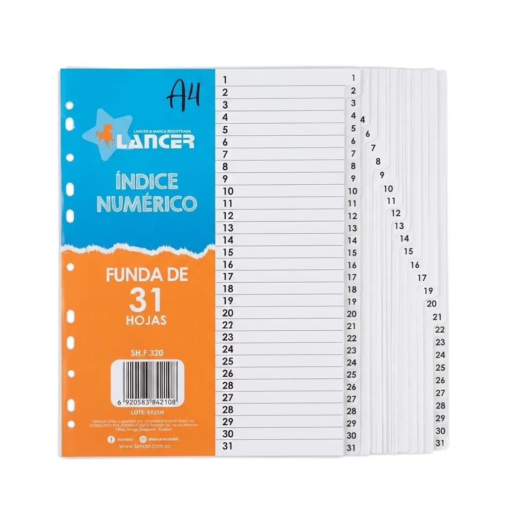 SEPARADOR INEN NUMERICO 320