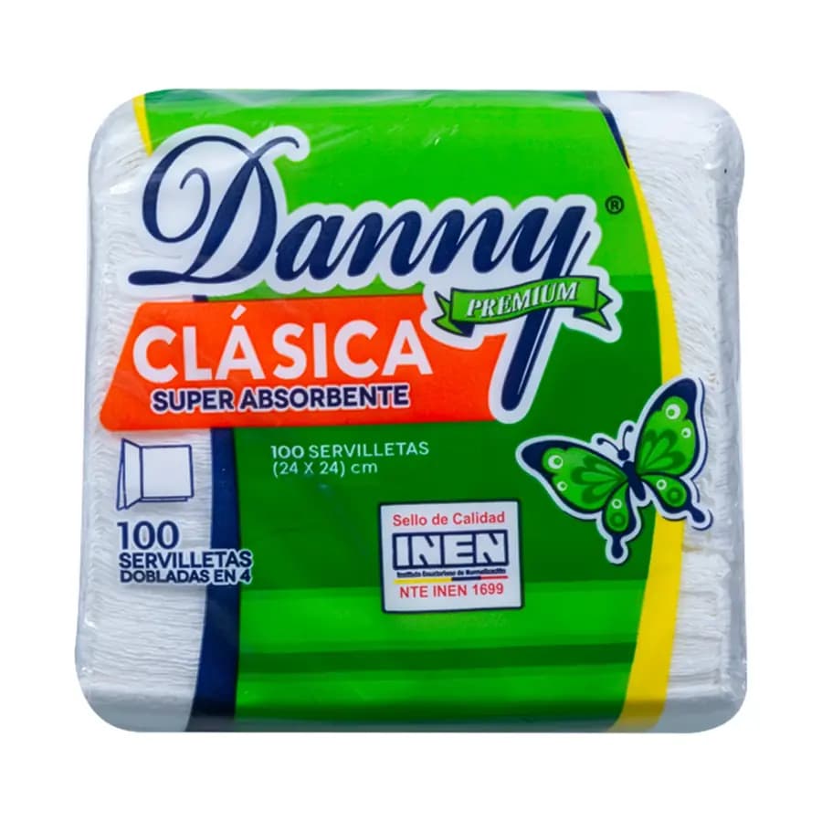 PAQUETE SERVILLETA DANNY X100 UN
