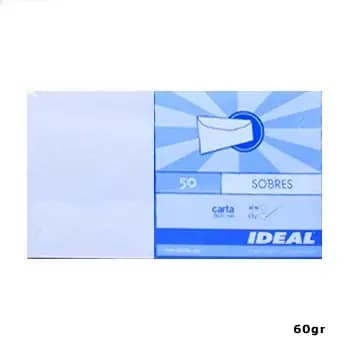 SOBRE CARTA 60GR UNIDAD