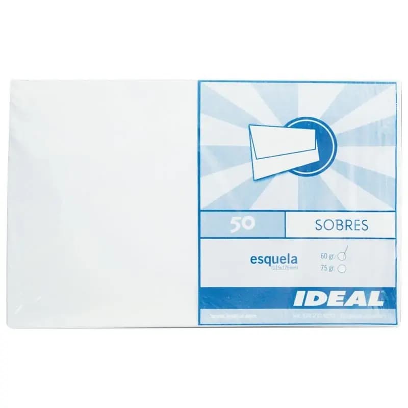 SOBRE ESQUELA BOND 60GR UNIDAD