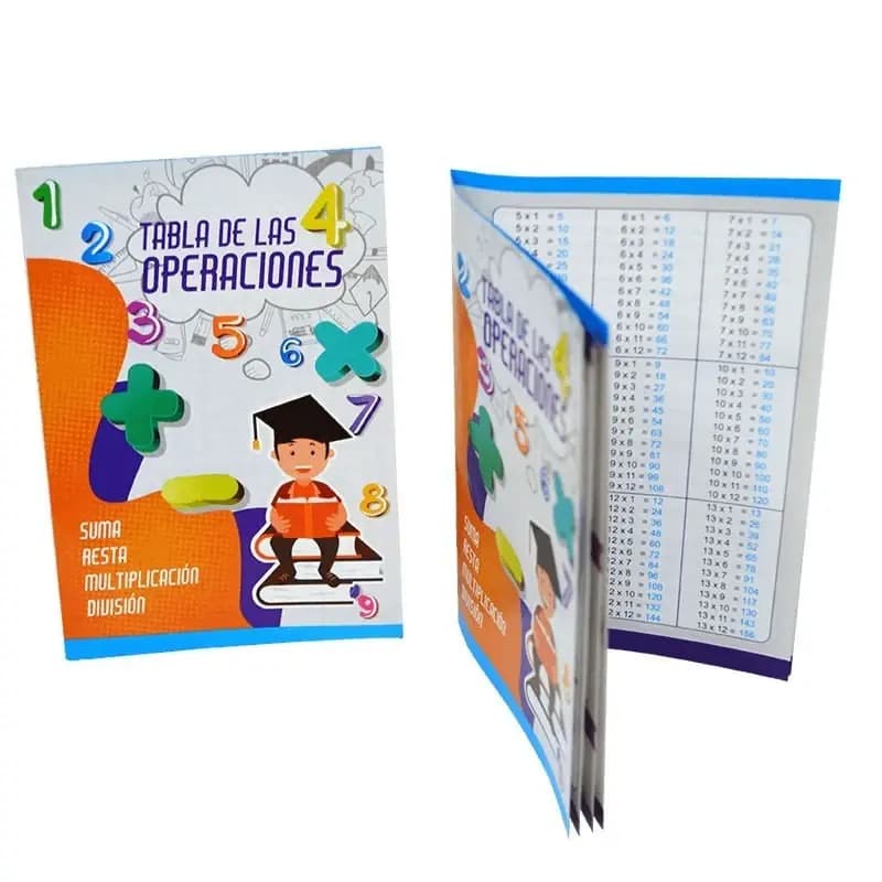 TABLAS 4 OPERACIONES COQUITO