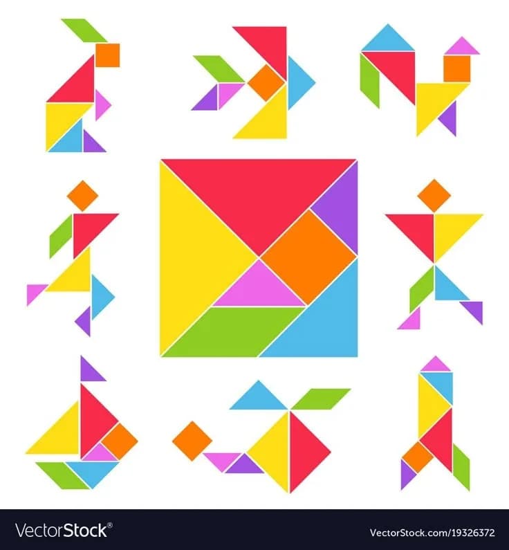 TANGRAM MADERA GRANDE 20X20