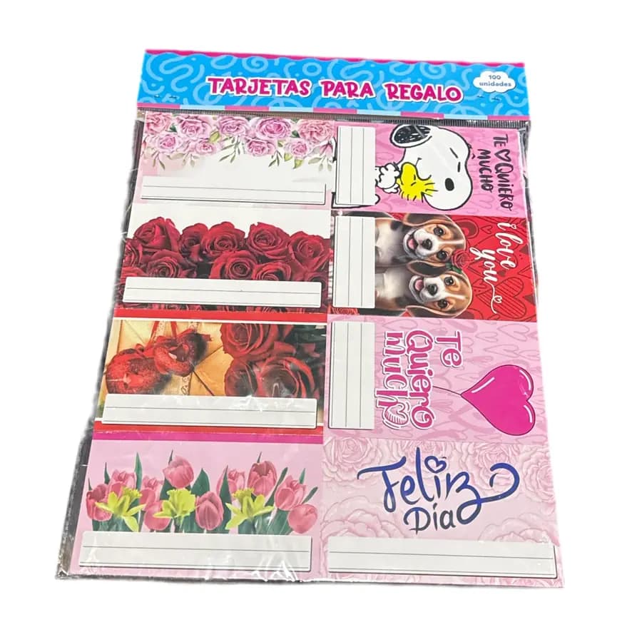 TARJETA REGALO MEDIANA 2HOJAS T/OCASION CIENTO