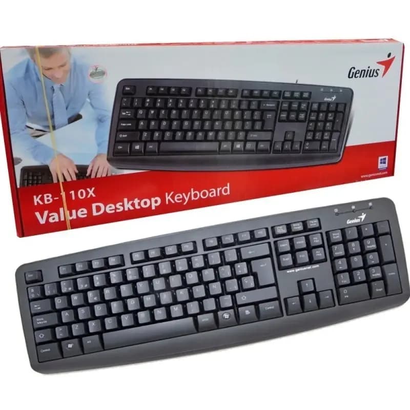 TECLADO GENIUS KB-110X-100-102 USB BLACK